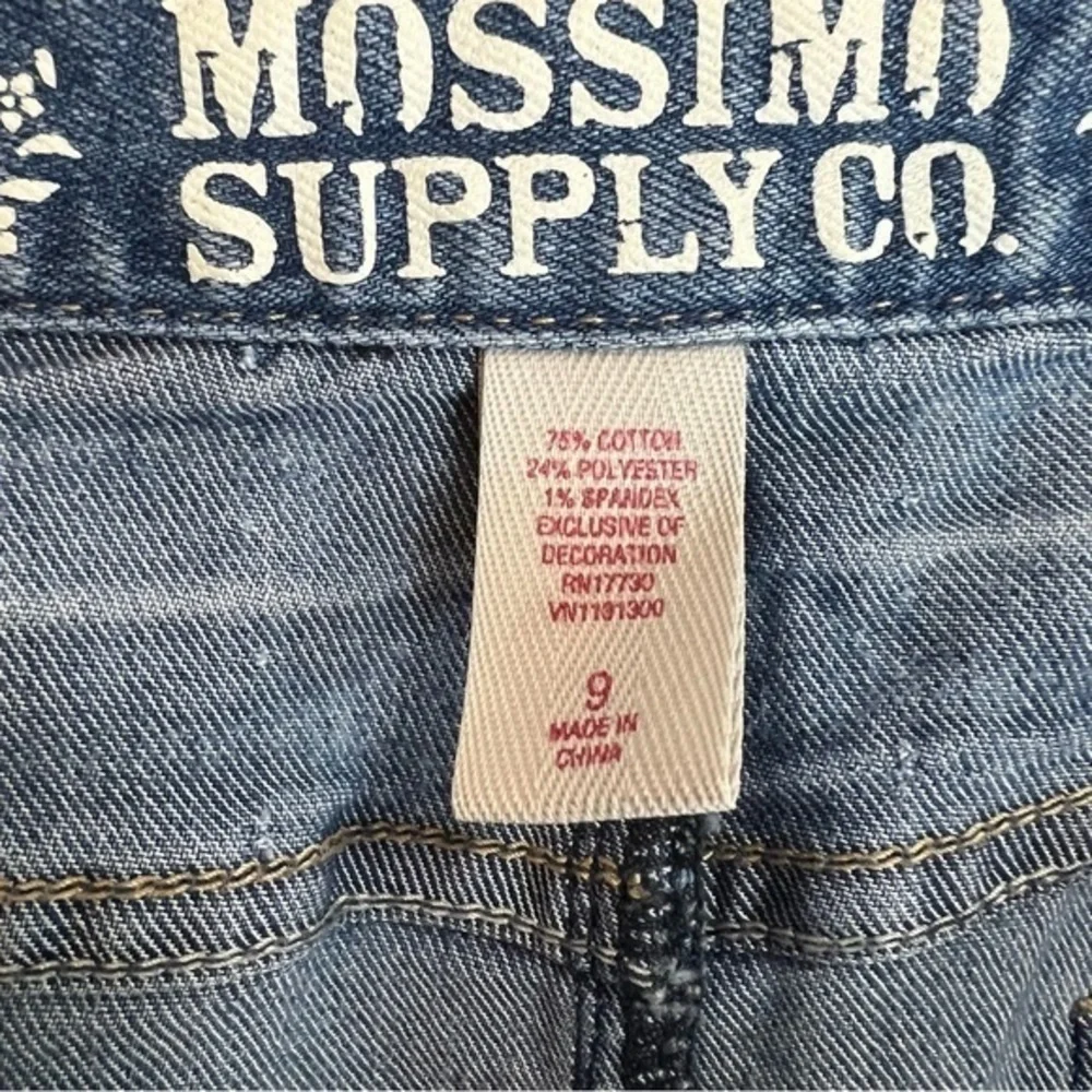 Mossimo supply co. maxi denim frayed skirt